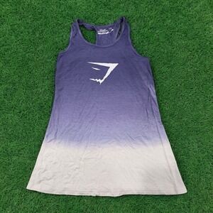 Gymshark Breeze Vest Lightweight Lilac Split Tank‎ women's size S Outdoor Logo